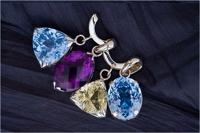 Amethyst, Citrine & Blue Topaz Jewellery