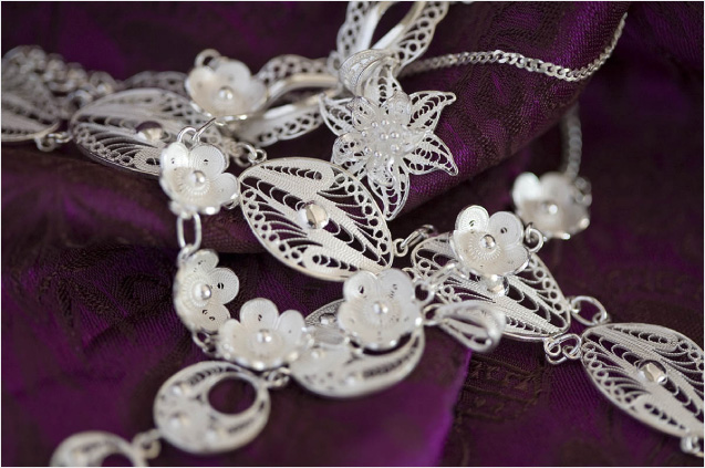Sterling Silver Filigree Necklace, Bracelet & Pendant